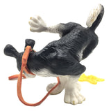 Dog Rufus Not Here Pas Ici Going Potty on Floor Miniature Statue 3H