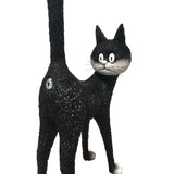 Cat Backside Third Eye View from Behind Humorous Cat Statue with Tail Up by Dubout 12.9H