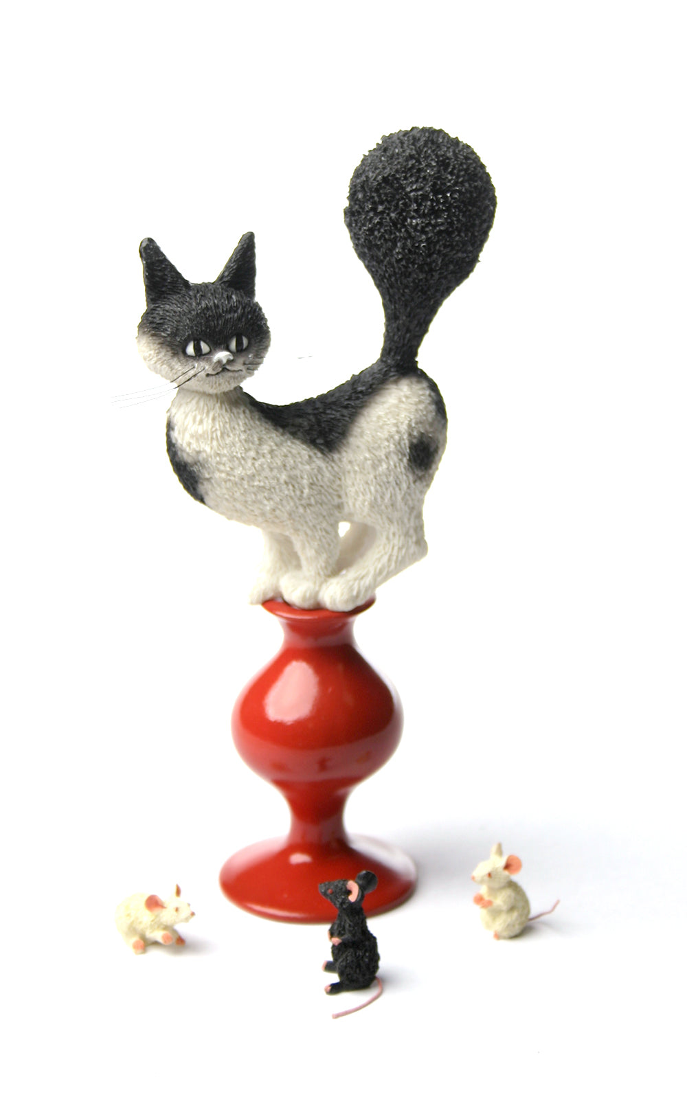 Le Chat Noir Black Cat Montmartre Figurine Statue by Steinlen, Assorte