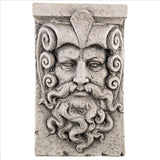 Poseidon Greek God Face Wall Sculpture 17H