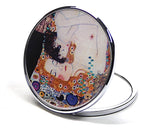 Mother and Child Purse Handbag Cosmetic Magnification Mirror by Klimt 2.75W - Cream