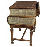 Stacked Books of Shakespeare Wooden Library Book Side Table 24.5W x 24.5H