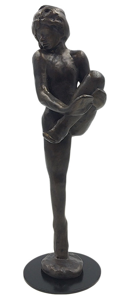 Rodin Dance Movement Study D Pulling Leg Up Standing on One Leg Statue 9.5H