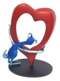 Cat Looking Through Big Heart Romance Gift Statue Cat by Tony Fernandes 5H