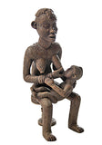 African Bangwa Anyi Mother of Twins African Statue 6H