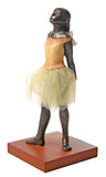 Little Dancer of Fourteen Years with Fabric Skirt Statue by Degas, 8.5H