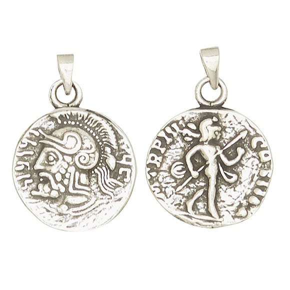 Ares Mars Greek God of War Olympians Pewter Pendant Charm Unisex Necklace 1H