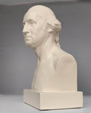 George Washington American President Portrait Bust by Houdon White Finish 11H