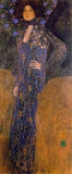 Emilie Floge Art Nouveau Blue Victorian Dress Portrait Statue by Gustav Klimt 9.5H