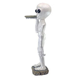 Alien Extraterrestrial Roswell Butler Sculptural Pedestal Table 26H