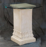 Acanthus Square Designer Pedestal Dining Table Base 29H
