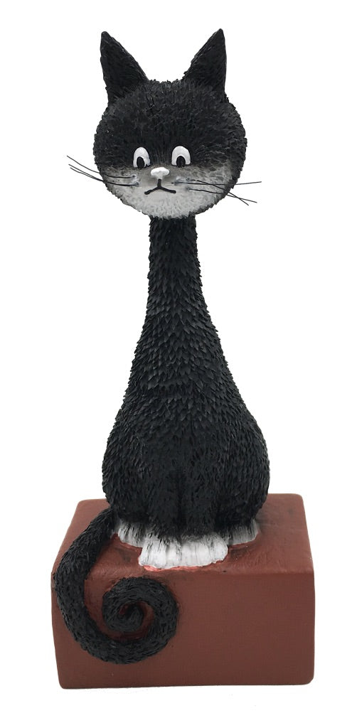 Cat Kikou Neck Stretched and Tail Curled Statue by Dubout