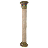 Giant Egyptian Column Of Luxor Wall Sculpture 95H