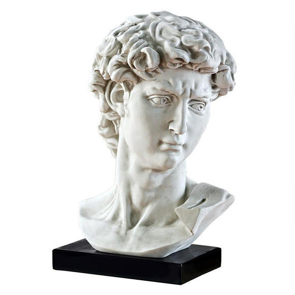 David Bust Head Italian Renaissance by Michelangelo 24.5H