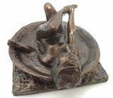 Museumize:Degas Study of Woman Bathing in Round Tub Statue 5.5L