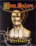 Anne Boleyn B Initial Faux Pearl Pendant Renaissance Costume Necklace on 20 inch Chain