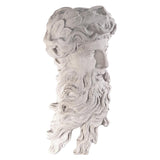 Greek God Poseidon Face with Long Beard Wall Sculpture 17H