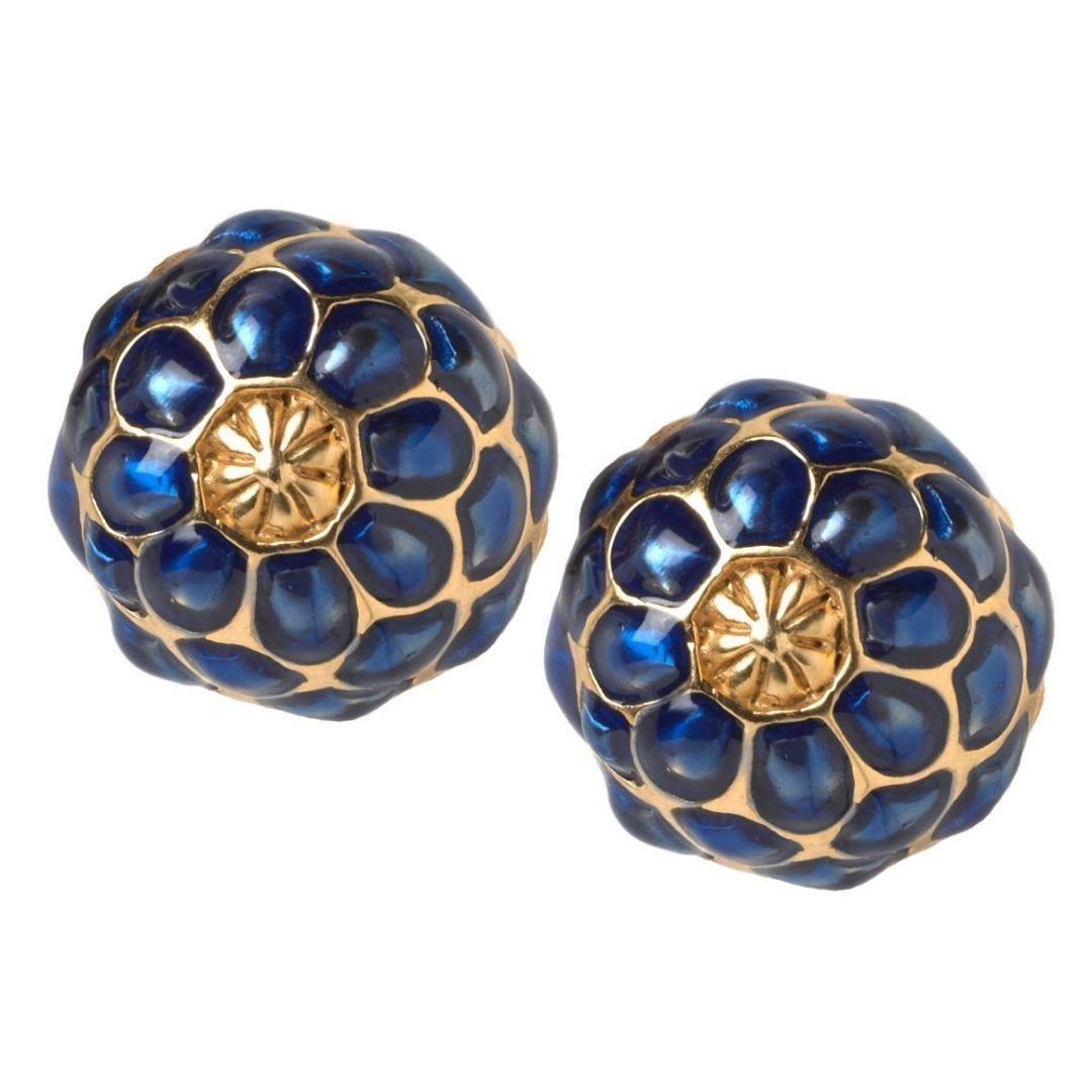 Tiffany Lampshade Inspired Post Pierced Earrings, Assorted Colors - Museumize.com