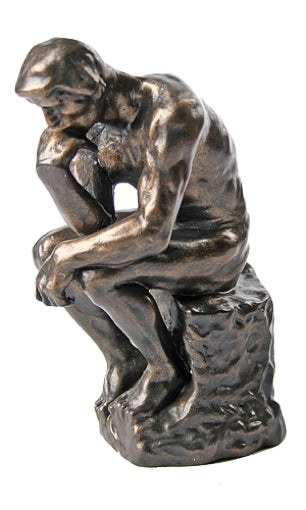 The Thinker Statue of Deep Contemplation by Rodin 5.5H