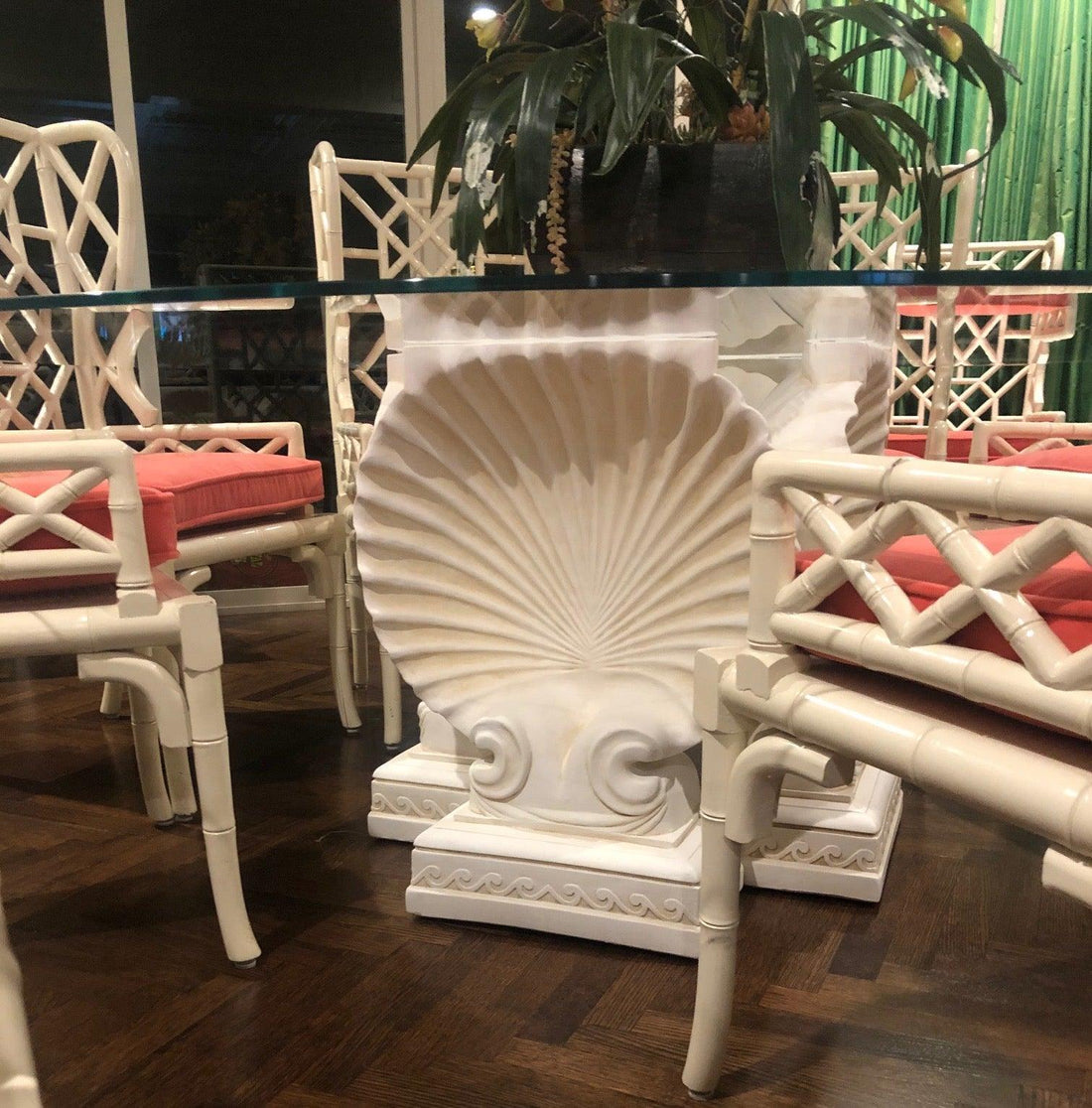 Shell Scalloped Ocean Seashore Beach Dining Table Base 29H – Museumize.com