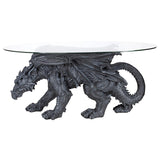 Warwickshire Fierce Winged Dragon Coffee Table 18H x 39W