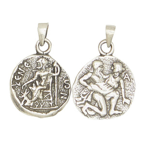 Hades Pluto Greek God of Underworld and Death Olympians Pewter Pendant Charm Unisex Necklace 1H