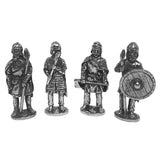 Viking Nordic Warriors Role Playing Pack of 4 Miniature Figures 1.5H