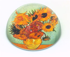 Sunflowers Glass Dome Desktop Paperweight by Van Gogh 3W