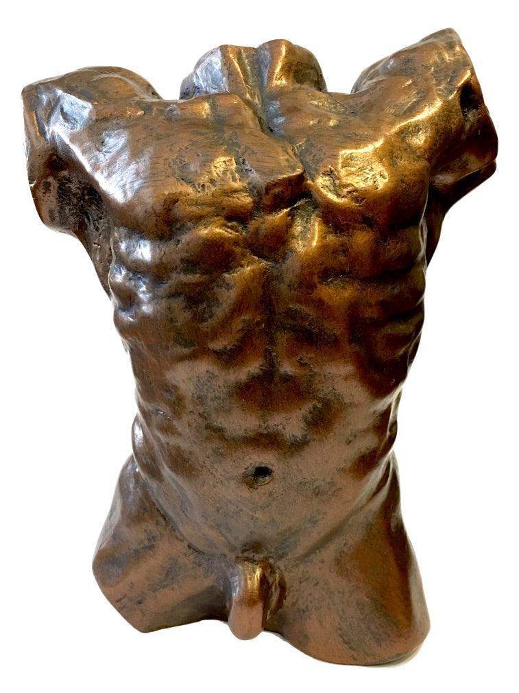 Rodin Male Torso Massive Muscles Bodybuilder Statue 6H - Museumize.com