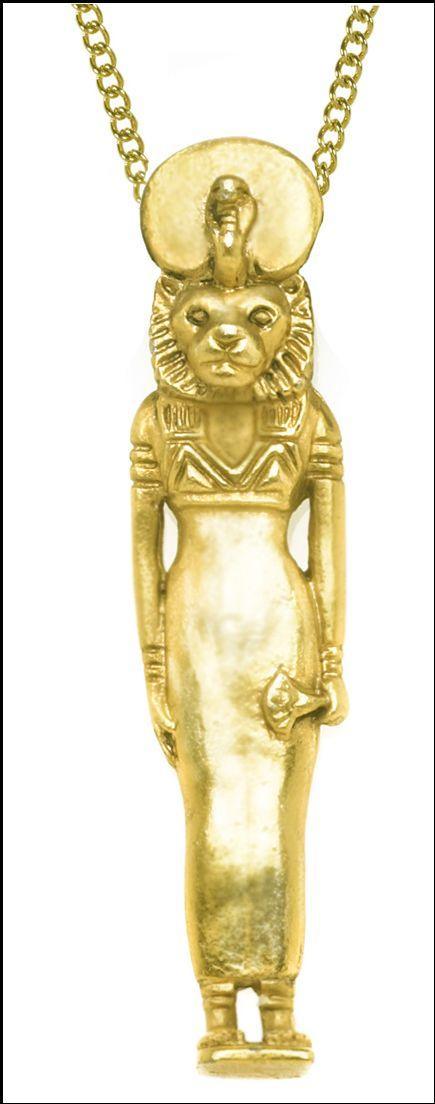 Sekhmet Egyptian Lioness Goddess Pendant Beads or Chain, Assorted Colors - Museumize.com
