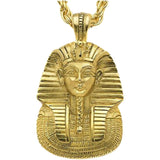 King Tutankhamen Portrait Mask Pendant Egyptian Necklace 1.75L