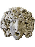 Museumize:Bacchus God of Wine Garden Cement Outdoor Wall Hanging 17H