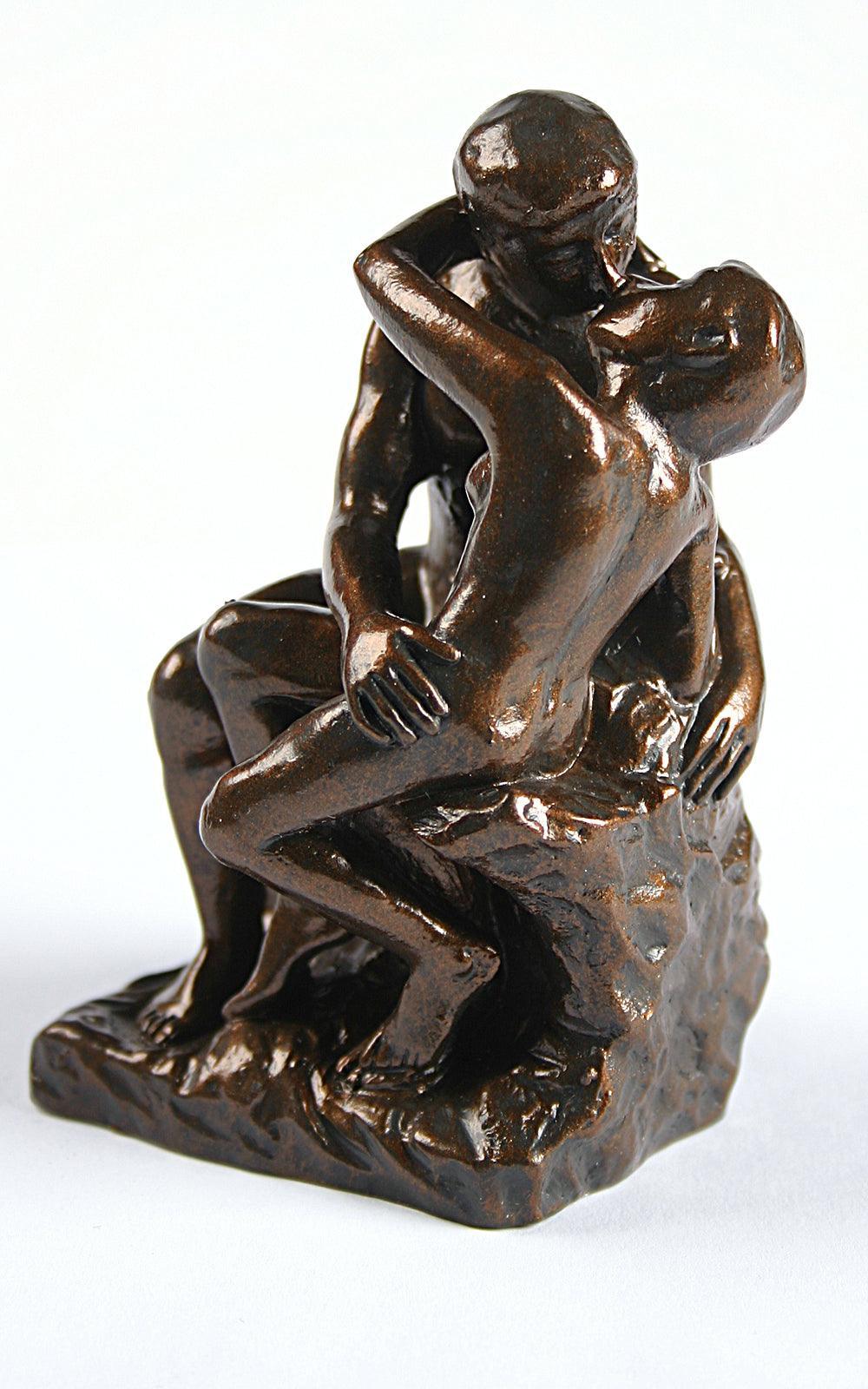 Pocket Art Rodin The Kiss Miniature Statue Wedding Cake Topper 3.75H - Museumize.com