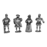 Tudor Miniatures Elizabeth I Henry VIII Sir Francis Drake Shakespeare Role Playing Pack of 4 Mini Figures 1.5H