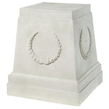 Grande Laurel Sculptural Plinth Base Display Pedestal 25H