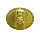 Egyptian Sekhmet Lion Goddess Portrait Pin or Pendant Necklace 1.6W