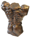 Rodin Male Torso Massive Muscles Bodybuilder Statue 6H