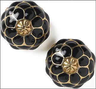 Tiffany Lampshade Inspired Post Pierced Earrings, Assorted Colors - Museumize.com