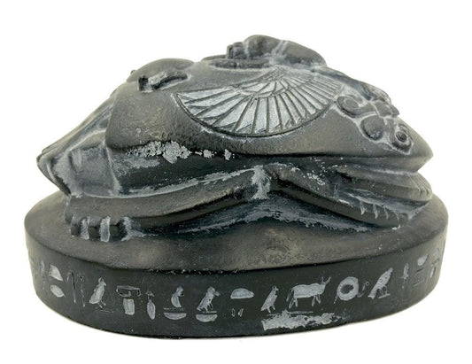 Egyptian Scarab Beetle Rising Sun Home School Hieroglyphs Paperweight 1.2 lbs - Museumize.com