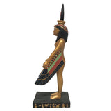 Isis Egyptian Mother Goddess Protection Pose Golden Statue, Assorted Sizes