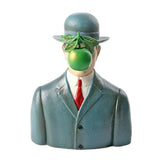 Museumize:Bowler Hat Man with Green Apple Son of Man by Magritte, Assorted Sizes,Small 5.5H