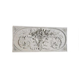 Le Bouquet of Flowers Grand Rococo Sculptural Wall Frieze Hanging 47.5W