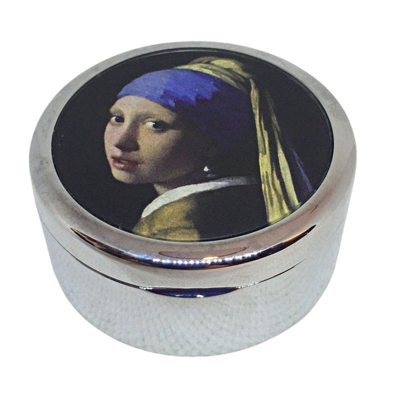 Vermeer Girl with Pearl Earring Pill or Trinket Box Purse Accessory by Famous Artist 2W