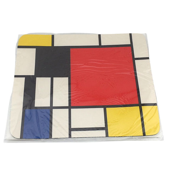 Mouse Pad - Mondrian Modern Red White Red Yellow Blue attic