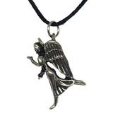Angel of Prosperity Two-Sided Pendant Pewter Unisex Charm Necklace 1.1L