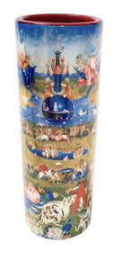 Bosch Garden of Earthly Delights Ceramic Flower Small Vase 7H