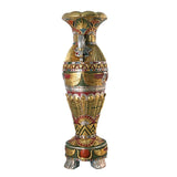 Egyptian Urn Statue Temple of Luxor Grand Scale Color 60.5H