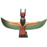 Isis Kneeling in Protection Pose Large Egyptian Statue Beautiful Wings 25W