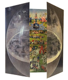 Garden of Earthly Delights Triptych by Bosch, Three Panel Folding Card 8.5H