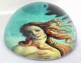Birth of Venus Glass Glass Desktop Paperweight by Botticelli 3H